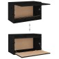 vidaXL Wandschrank Schwarz 60x30x35 cm Massivholz Kiefer vidaXL Wandschrank Schwarz 60x30x35 cm Massivholz Kiefer