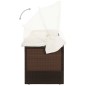 vidaXL Gartensofa mit Sonnendach Poly Rattan Braun vidaXL Gartensofa mit Sonnendach Poly Rattan Braun