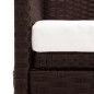 vidaXL Gartensofa mit Sonnendach Poly Rattan Braun vidaXL Gartensofa mit Sonnendach Poly Rattan Braun