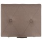 vidaXL Hocker mit Stauraum 40 cm Braun Stoff vidaXL Hocker mit Stauraum 40 cm Braun Stoff
