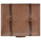 vidaXL Hocker mit Stauraum 40 cm Braun Kunstleder vidaXL Hocker mit Stauraum 40 cm Braun Kunstleder
