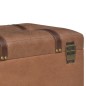 vidaXL Hocker mit Stauraum 40 cm Braun Kunstleder vidaXL Hocker mit Stauraum 40 cm Braun Kunstleder