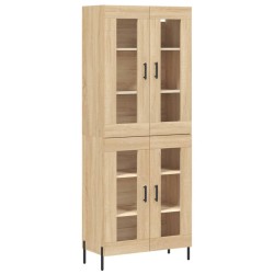 Highboard Sonoma-Eiche 69,5x34x180 cm Holzwerkstoff