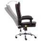 vidaXL Massage-Bürostuhl Braun Kunstleder vidaXL Massage-Bürostuhl Braun Kunstleder