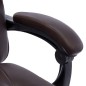 vidaXL Massage-Bürostuhl Braun Kunstleder vidaXL Massage-Bürostuhl Braun Kunstleder