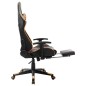 vidaXL Gaming-Stuhl mit Fußstütze Schwarz und Orange Kunstleder vidaXL Gaming-Stuhl mit Fußstütze Schwarz und Orange Kunstleder