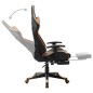 vidaXL Gaming-Stuhl mit Fußstütze Schwarz und Orange Kunstleder vidaXL Gaming-Stuhl mit Fußstütze Schwarz und Orange Kunstleder