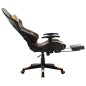 vidaXL Gaming-Stuhl mit Fußstütze Schwarz und Orange Kunstleder vidaXL Gaming-Stuhl mit Fußstütze Schwarz und Orange Kunstleder