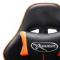 vidaXL Gaming-Stuhl mit Fußstütze Schwarz und Orange Kunstleder vidaXL Gaming-Stuhl mit Fußstütze Schwarz und Orange Kunstleder