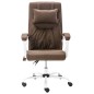 vidaXL Massage-Bürostuhl Braun Stoff vidaXL Massage-Bürostuhl Braun Stoff
