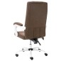 vidaXL Massage-Bürostuhl Braun Stoff vidaXL Massage-Bürostuhl Braun Stoff