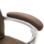 vidaXL Massage-Bürostuhl Braun Stoff vidaXL Massage-Bürostuhl Braun Stoff
