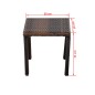 vidaXL Sonnenliegen mit Tisch Poly Rattan Braun vidaXL Sonnenliegen mit Tisch Poly Rattan Braun