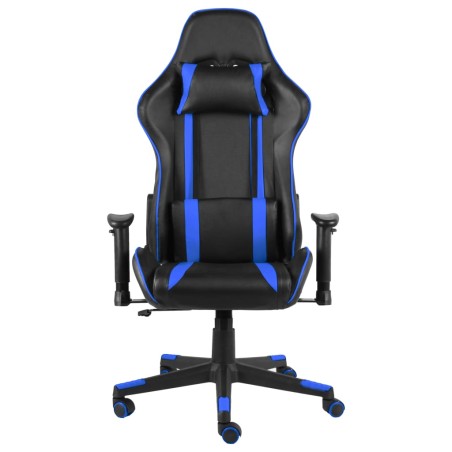 vidaXL Gaming-Stuhl Drehbar Blau PVC