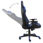 vidaXL Gaming-Stuhl Drehbar Blau PVC vidaXL Gaming-Stuhl Drehbar Blau PVC
