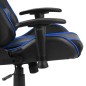 vidaXL Gaming-Stuhl Drehbar Blau PVC vidaXL Gaming-Stuhl Drehbar Blau PVC