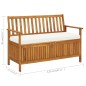 vidaXL Garten Aufbewahrungsbank Akazienholz Massiv 120 x 63 x 84 cm vidaXL Garten Aufbewahrungsbank Akazienholz Massiv 120 x 63 x 84 cm