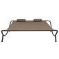 vidaXL Outdoor-Loungebett Stoff Braun vidaXL Outdoor-Loungebett Stoff Braun