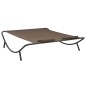 vidaXL Outdoor-Loungebett Stoff Braun vidaXL Outdoor-Loungebett Stoff Braun