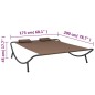 vidaXL Outdoor-Loungebett Stoff Braun vidaXL Outdoor-Loungebett Stoff Braun