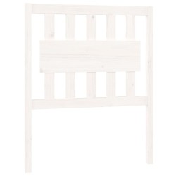 vidaXL Kopfteil Weiß 80,5x4x100 cm Massivholz Kiefer
