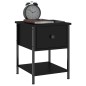 vidaXL Nachttisch Schwarz 34x35,5x45 cm Holzwerkstoff vidaXL Nachttisch Schwarz 34x35,5x45 cm Holzwerkstoff