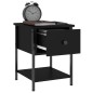 vidaXL Nachttisch Schwarz 34x35,5x45 cm Holzwerkstoff vidaXL Nachttisch Schwarz 34x35,5x45 cm Holzwerkstoff