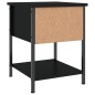 vidaXL Nachttisch Schwarz 34x35,5x45 cm Holzwerkstoff vidaXL Nachttisch Schwarz 34x35,5x45 cm Holzwerkstoff