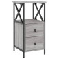 vidaXL Nachttisch Grau Sonoma-Eiche 34x35,5x70 cm Holzwerkstoff vidaXL Nachttisch Grau Sonoma-Eiche 34x35,5x70 cm Holzwerkstoff