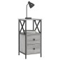 vidaXL Nachttisch Grau Sonoma-Eiche 34x35,5x70 cm Holzwerkstoff vidaXL Nachttisch Grau Sonoma-Eiche 34x35,5x70 cm Holzwerkstoff