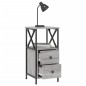 vidaXL Nachttisch Grau Sonoma-Eiche 34x35,5x70 cm Holzwerkstoff vidaXL Nachttisch Grau Sonoma-Eiche 34x35,5x70 cm Holzwerkstoff