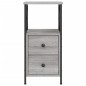 vidaXL Nachttisch Grau Sonoma-Eiche 34x35,5x70 cm Holzwerkstoff vidaXL Nachttisch Grau Sonoma-Eiche 34x35,5x70 cm Holzwerkstoff