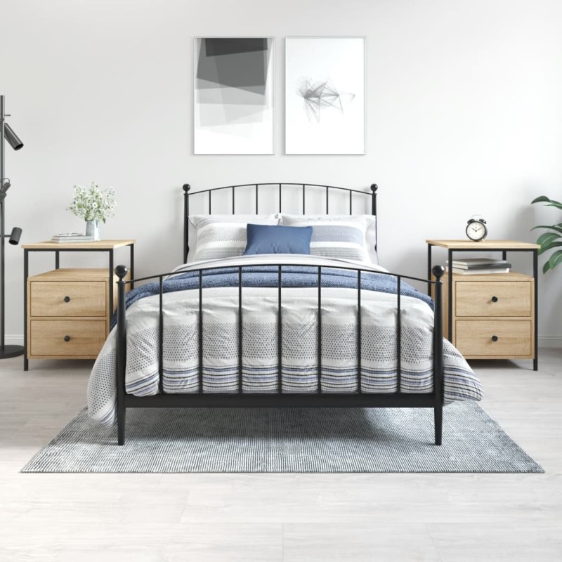 vidaXL Nachttische 2 Stk. Sonoma-Eiche 44x45x60 cm Holzwerkstoff vidaXL Nachttische 2 Stk. Sonoma-Eiche 44x45x60 cm Holzwerkstoff