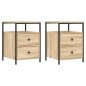 vidaXL Nachttische 2 Stk. Sonoma-Eiche 44x45x60 cm Holzwerkstoff vidaXL Nachttische 2 Stk. Sonoma-Eiche 44x45x60 cm Holzwerkstoff