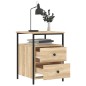 vidaXL Nachttische 2 Stk. Sonoma-Eiche 44x45x60 cm Holzwerkstoff vidaXL Nachttische 2 Stk. Sonoma-Eiche 44x45x60 cm Holzwerkstoff