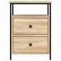 vidaXL Nachttische 2 Stk. Sonoma-Eiche 44x45x60 cm Holzwerkstoff vidaXL Nachttische 2 Stk. Sonoma-Eiche 44x45x60 cm Holzwerkstoff