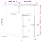vidaXL Nachttisch Sonoma-Eiche 30x60x60 cm Holzwerkstoff vidaXL Nachttisch Sonoma-Eiche 30x60x60 cm Holzwerkstoff
