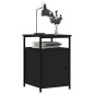 vidaXL Nachttisch Schwarz 40x42x60 cm Holzwerkstoff vidaXL Nachttisch Schwarz 40x42x60 cm Holzwerkstoff