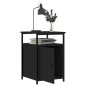 vidaXL Nachttisch Schwarz 40x42x60 cm Holzwerkstoff vidaXL Nachttisch Schwarz 40x42x60 cm Holzwerkstoff