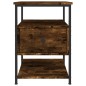 vidaXL Nachttisch Räuchereiche 40x42x56 cm Holzwerkstoff vidaXL Nachttisch Räuchereiche 40x42x56 cm Holzwerkstoff