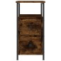 vidaXL Nachttisch Räuchereiche 30x60x60 cm Holzwerkstoff vidaXL Nachttisch Räuchereiche 30x60x60 cm Holzwerkstoff