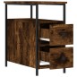 vidaXL Nachttisch Räuchereiche 30x60x60 cm Holzwerkstoff vidaXL Nachttisch Räuchereiche 30x60x60 cm Holzwerkstoff