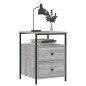 vidaXL Nachttische 2 Stk. Grau Sonoma 44x45x60 cm Holzwerkstoff vidaXL Nachttische 2 Stk. Grau Sonoma 44x45x60 cm Holzwerkstoff
