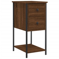 vidaXL Nachttisch Braun Eichen-Optik 32x42x70 cm Holzwerkstoff
