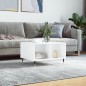 vidaXL Couchtisch Hochglanz-Weiß 60x50x36,5 cm Holzwerkstoff vidaXL Couchtisch Hochglanz-Weiß 60x50x36,5 cm Holzwerkstoff