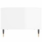 vidaXL Couchtisch Hochglanz-Weiß 60x50x36,5 cm Holzwerkstoff vidaXL Couchtisch Hochglanz-Weiß 60x50x36,5 cm Holzwerkstoff