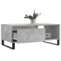 vidaXL Couchtisch Betongrau 90x50x36,5 cm Holzwerkstoff vidaXL Couchtisch Betongrau 90x50x36,5 cm Holzwerkstoff