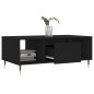vidaXL Couchtisch Schwarz 90x50x36,5 cm Holzwerkstoff vidaXL Couchtisch Schwarz 90x50x36,5 cm Holzwerkstoff