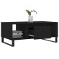 vidaXL Couchtisch Schwarz 90x50x36,5 cm Holzwerkstoff vidaXL Couchtisch Schwarz 90x50x36,5 cm Holzwerkstoff