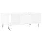vidaXL Couchtisch Weiß 90x50x36,5 cm Holzwerkstoff vidaXL Couchtisch Weiß 90x50x36,5 cm Holzwerkstoff